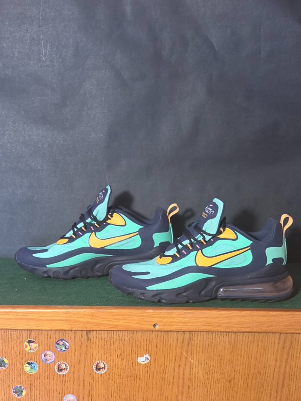 Nike Air Max 270 React — Teal/Navy/Orange